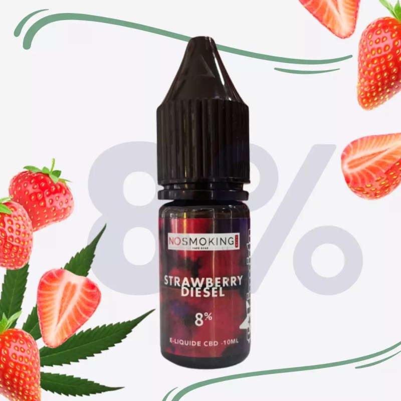 Eliquide CBD Strawberry diesel 8%
