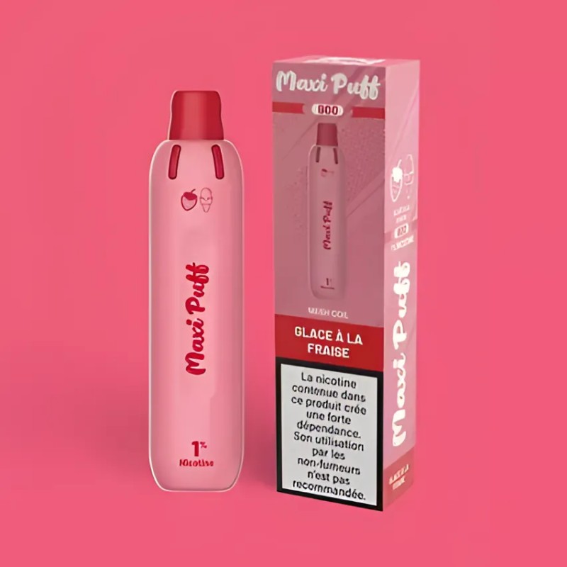 glace à la fraise maxi puff