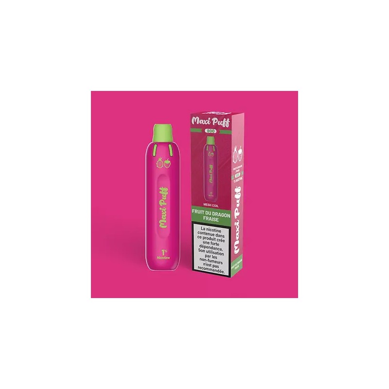 fruit du dragon fraise maxi puff