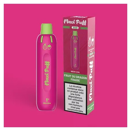 fruit du dragon fraise maxi puff