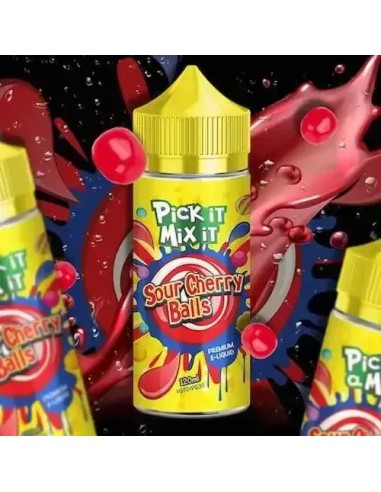 SOUR CHERRY BALLS 100ML - PICK IT MIX IT