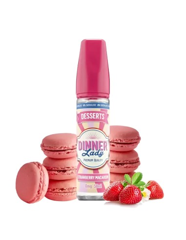 Dinner lady Strawberry Macaroon Eliquide gourmand