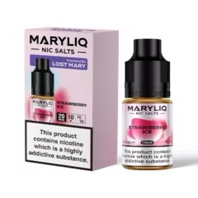 STRAWBERRY ICE 10ML NIC SALTS MARYLIQ