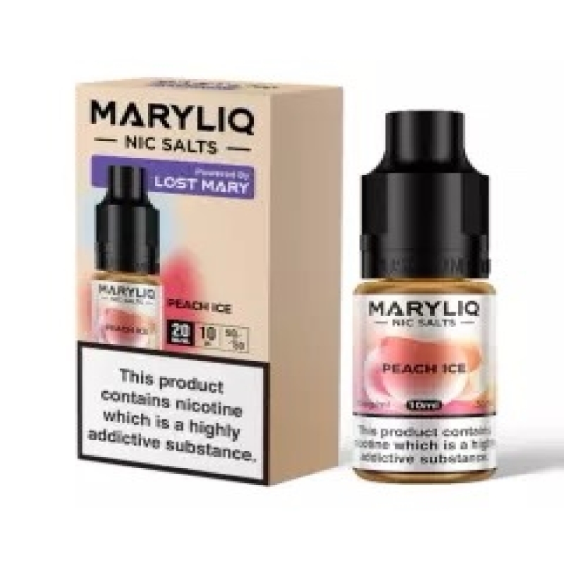PEACH ICE 10ML NIC SALTS MARYLIQ